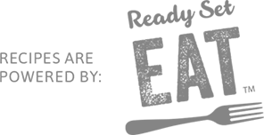Recipes are powered by Ready, Set, Eat Logo