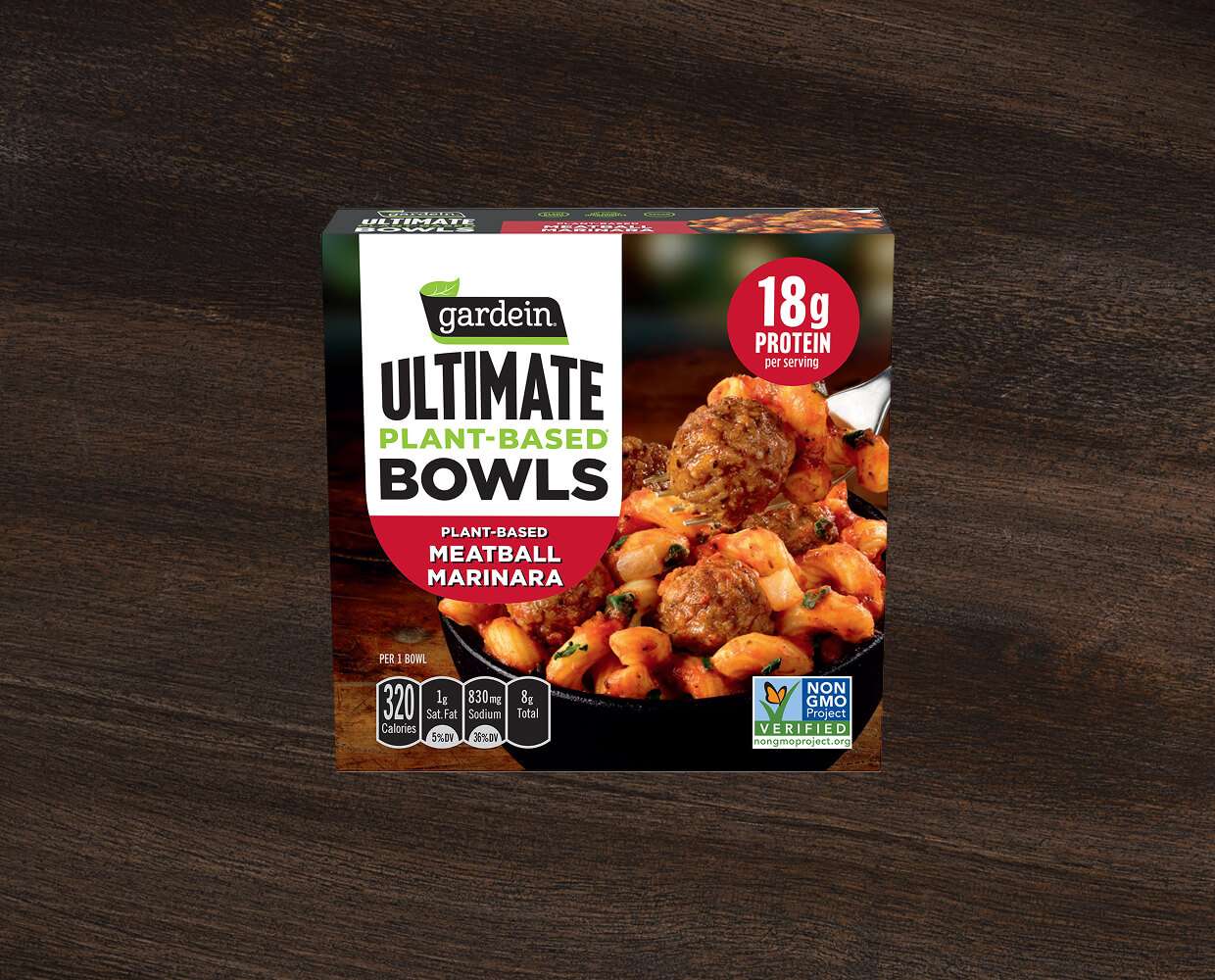 gardein ultimate plant-based bowls, meatball marinara